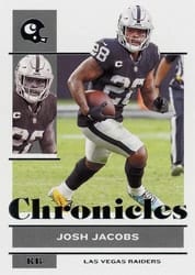 2021 Panini Chronicles Base Set Josh Jacobs #63 card
