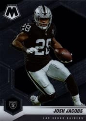 2021 Panini Mosaic Base Set Josh Jacobs #107 card