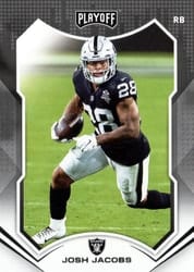 2021 Panini Playoff Base Set Josh Jacobs #91 card