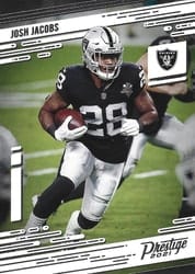 2021 Panini Prestige Base Set Josh Jacobs #142 card