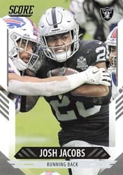 2021 Score Base Set Josh Jacobs #226 card