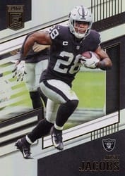 2022 Donruss Elite Base Set Josh Jacobs #41 card