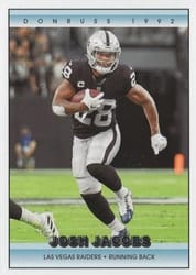 2022 Donruss Retro 1992 Josh Jacobs #19 card