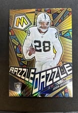 2023 Panini Mosaic Razzle Dazzle Josh Jacobs #RD-9 card