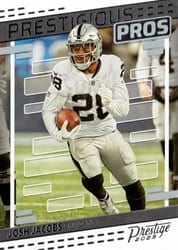 2023 Panini Prestige Prestigious Pros Josh Jacobs #24 card