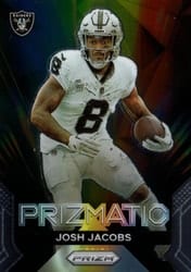 2023 Panini Prizm Prizmatic Josh Jacobs #15 card
