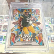2024 Panini Mosaic Stained Glass Josh Jacobs #SG-5 card