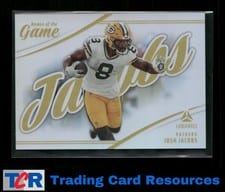 2025 Panini Luminance Names of the Game Josh Jacobs #9 card