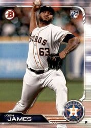 2019 Bowman Base Set Josh James #87 card