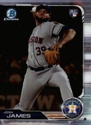 2019 Bowman Chrome Base Set Josh James #43 card