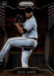 2019 Panini Prizm Base Set Josh James #160 card