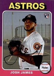 2019 Topps Archives Base Set Josh James #160 card