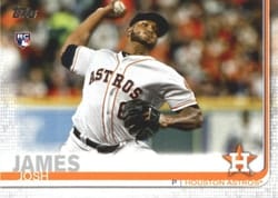 2019 Topps Base Set Josh James #584 card