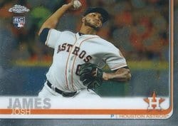 2019 Topps Chrome Base Set Josh James #55 card