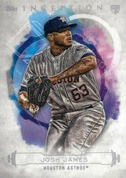 2019 Topps Inception Base Set Josh James #91 card