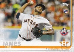 2019 Topps Opening Day Base Set Josh James #181 card