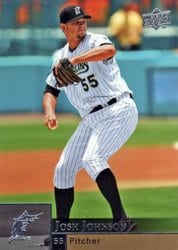 2009 Upper Deck Base Set Josh Johnson #149 card