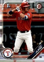 2019 Bowman Draft Base Set Josh Jung #BD-7 card