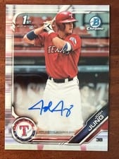 2019 Bowman Draft Chrome Picks Autograph Josh Jung #CDA-JJ card