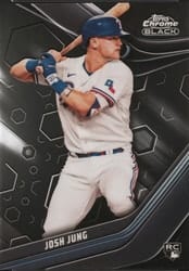 2023 Topps Chrome Black Base Set Josh Jung #63 card