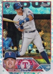2023 Topps Chrome Logofractor Edition Base Set Josh Jung #93 card
