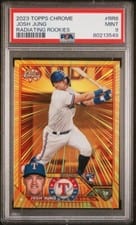 2023 Topps Chrome Radiating Rookies Josh Jung #RR-6 card
