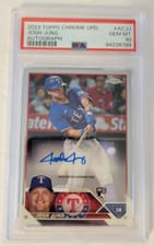 2023 Topps Chrome Update Autograph Josh Jung #AC-JJ card
