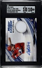 2023 Topps Update Major League Material Autographs Josh Jung #MLMA-JJ card
