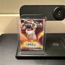 2024 Topps Cosmic Chrome Solar Flares Autographs Josh Jung #SFA-JJ card