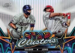 2023 Topps Cosmic Chrome Star Clusters Josh Jung / Corey Seager #SC-13 card
