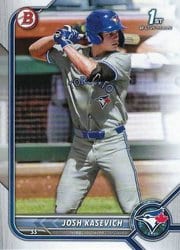2022 Bowman Draft Base Set Josh Kasevich #BD-45 card