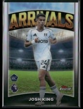 2026 Topps Finest Premier League Arrivals Josh King #AV-2 card
