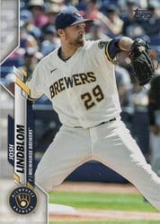 2020 Topps Update Base Set Josh Lindblom #U-41 card