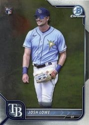 2022 Bowman Chrome Base Set Josh Lowe #87 card