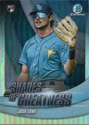 2022 Bowman Chrome Shades of Greatness Josh Lowe #SG-24 card