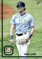 2022 Bowman Heritage Base Set Josh Lowe #24 card
