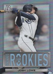 2022 Bowman Platinum Renowned Rookies Josh Lowe #RR-7 card