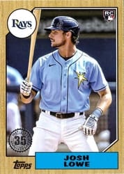 2022 Topps 1987 Topps Baseball (Series 2) Josh Lowe #87TB-27 card