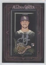 Josh Lowe 2022 Topps Allen & Ginter X Mini Black Frame Autographs card