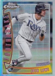 2022 Topps Chrome 1996 Youthquake Josh Lowe #YQ-7 card