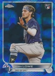 2022 Topps Chrome Sapphire Edition Base Set Josh Lowe #479 card