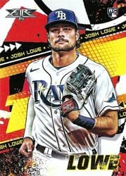 2022 Topps Fire Base Set Josh Lowe #190 card