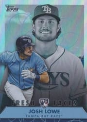 2022 Topps Fresh Faces Josh Lowe #FF-20 card