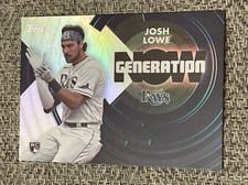2022 Topps Update Generation Now Autographs Josh Lowe #GN-85 card