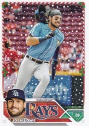 2023 Topps Holiday Base Set Josh Lowe #H71 card