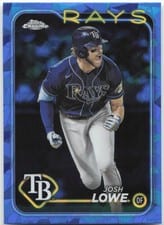 2024 Topps Chrome Sapphire Edition Base Set Josh Lowe #253 card