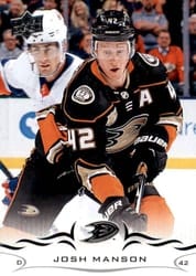 2018-19 Upper Deck Base Set Josh Manson #254 card