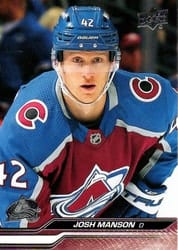 2023-24 Upper Deck Base Set Josh Manson #298 card