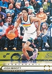 2022-23 Panini Photogenic Base Set Josh Minott #157 card
