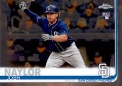 2019 Topps Chrome Update Base Set Josh Naylor #44 card